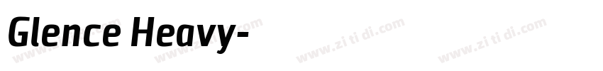 Glence Heavy字体转换